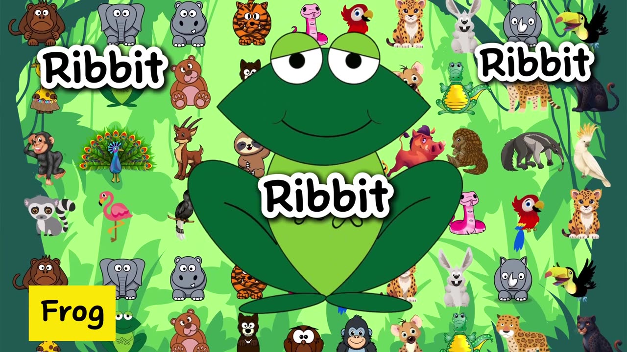 Jungle Animal Sounds Song 🌴 | Nursery Rhymes | Little Bunny Learns 🎵