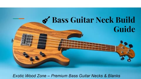 Build your own bass guitar neck with premium materials from Exotic Wood Zone.