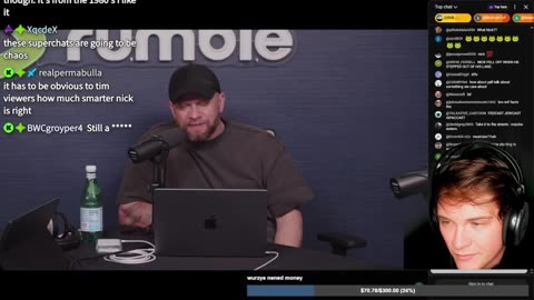 Wurzelroot reacts to Nick appearing on Timcast IRL