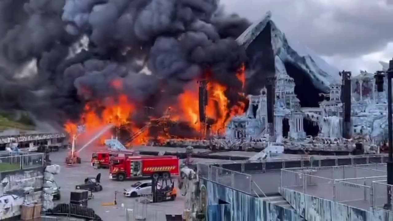 Tomorrowland in fire
