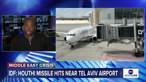 8 injured after Houthi missile strikes near Tel Aviv's Ben Gurion Airport
