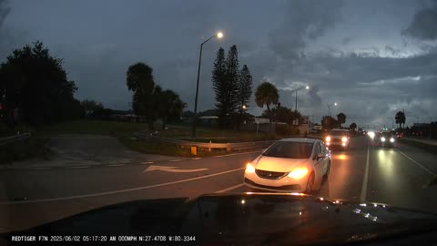 man lying in road , us1 , ft pierce. Grabbing lane for scene safety for krewe II