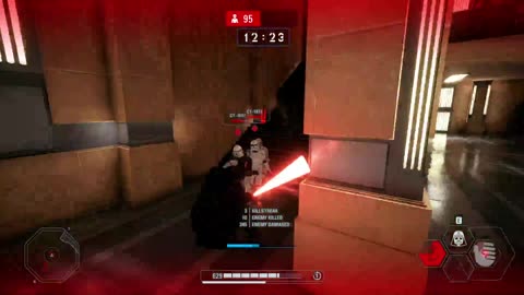 SWBF2 2017: Instant Action Onslaught Darth Vader Palace Hanger Gameplay
