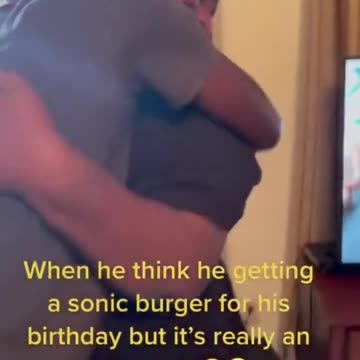 Mother tricks son into thinking he got a Sonic burger for his birthday