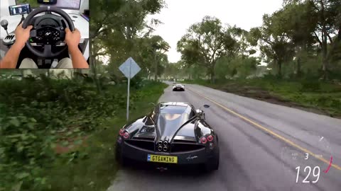 Pagani Huayra Coupe - Forza Horizon 5 - Thrustmaster T300RS gameplay