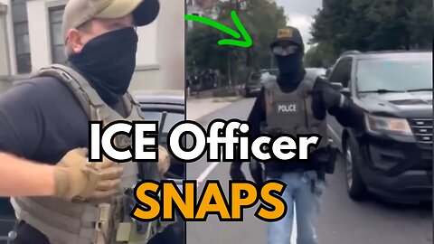 Activist Tries to Shame ICE Officer… Instantly Regrets