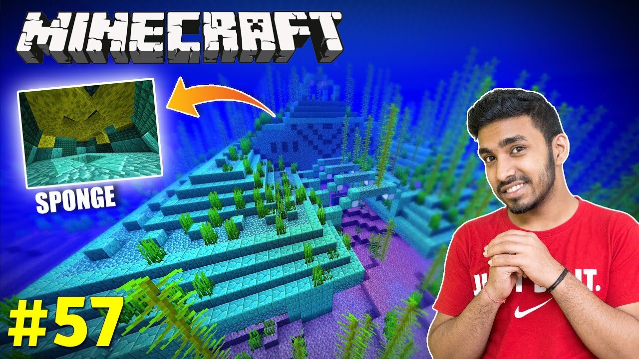 I Found Secret Sponge Room In Monument |Minecraft Gameplay #57