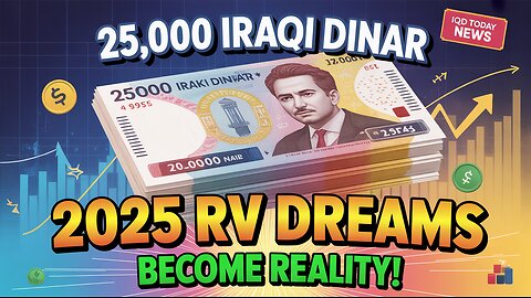 25,000 Iraqi Dinar Note 2025 – RV Dreams Become Reality! 💥 IQD Today News