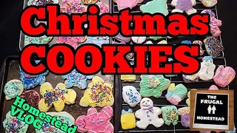 Homemade Christmas Cookies Homestead vlogs