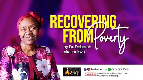 RECOVERING FROM POVERTY _ BISHOP DEBORAH MACFOY AKACHUKWU, Ph.D