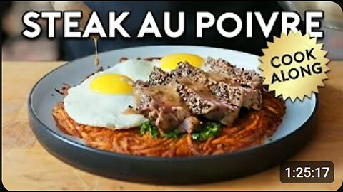 🥩 Let’s Make Steak & Eggs au Poivre 🍳 | The Fancy Brunch You Didn't Know You Needed! 🔥