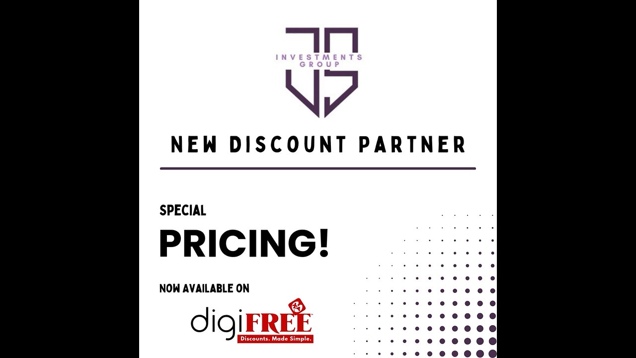 Special Pricing Discount At JS Investments Group! 🔥