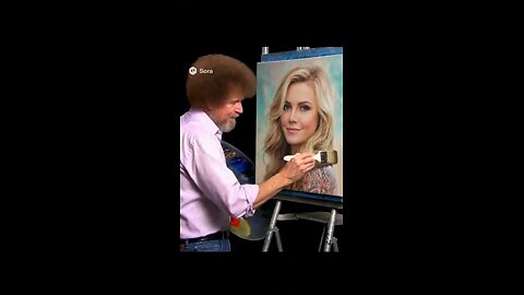Bob Ross painting