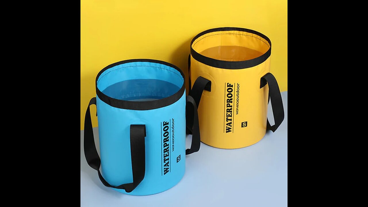Portable Collapsible Bucket, Lightweight & Durable, for Garden, Camping, Fishing & Travel