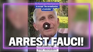 WATCH: Fauci Surfaces From His Subterranean Lair to Lecture the Public on Combating Misinformation