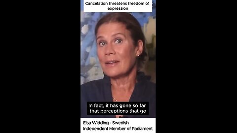 Elsa Widding - Cancelation threatens freedom of expression
