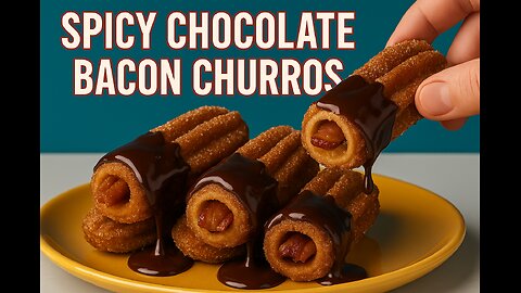 Spicy Chocolate Bacon Churros – FlavorVille Viral Chaos Treat