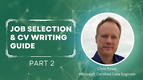 Bonus Episode 1 Part 2 - Job Selection & CV Writing Guide