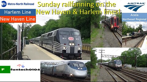 Sunday spring railfanning on the Harlem & New Haven Lines! Featuring Yankee Clipper trains