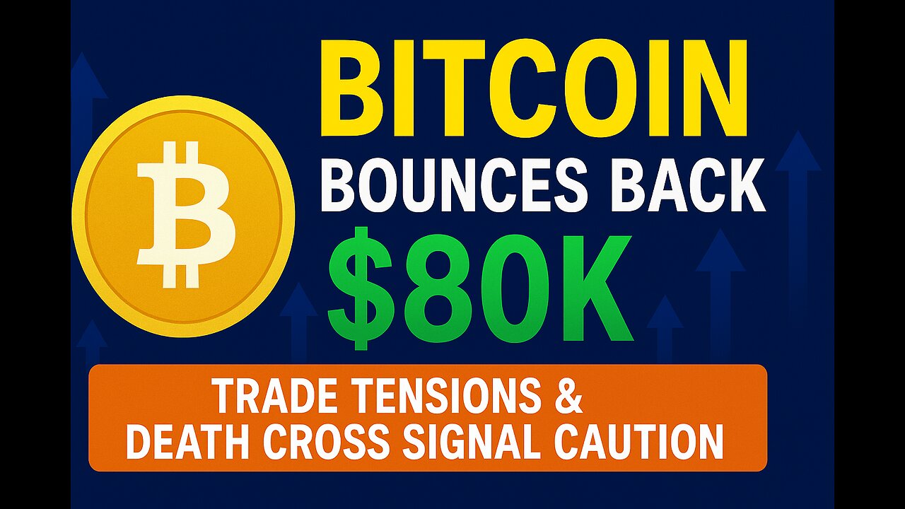 Bitcoin Bounces Back to $80K | Trade Tensions & Death Cross Signal Caution #news #sahnews #BTC