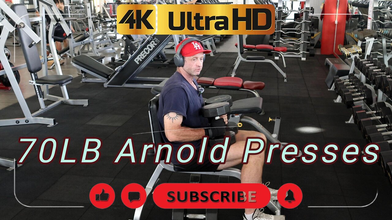 🔥70LB Arnold Press Challenge! | Shoulder DESTROYER Workout💪😂 | Trainer David in Pattaya