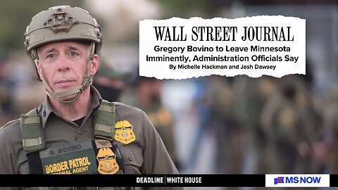 Report: Greg Bovino to leave Minnesota imminently