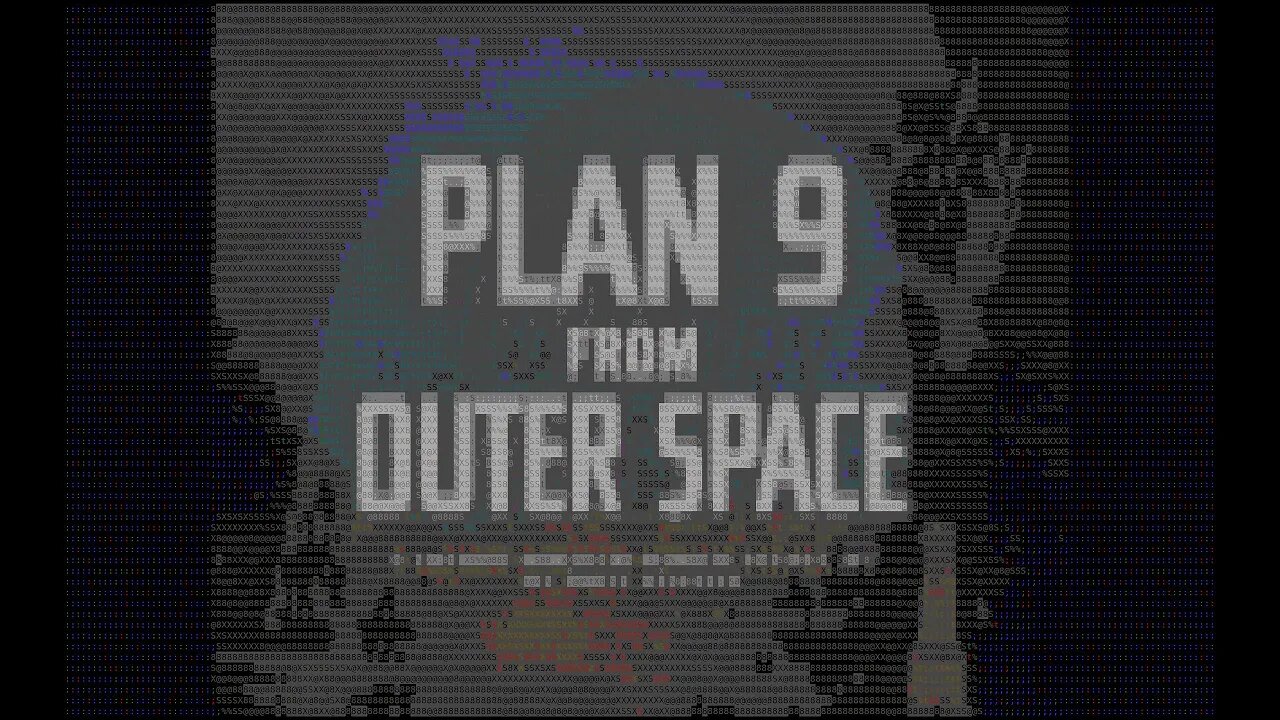 (plan9 from outerspace) public domain [1957] - ascii caca 1440p