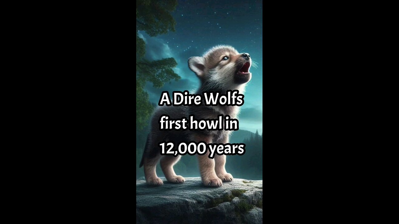 A Dire Wolf's first howl in 12,000 years!