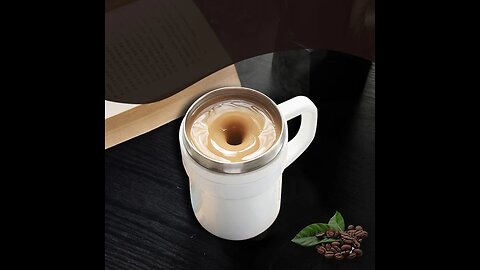 Self Stirring Coffee Mug With Wireless Charging& Night Light
