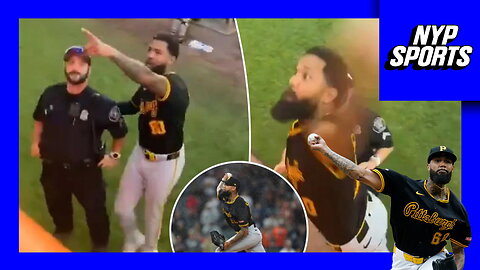 Pirates' Dennis Santana tries to smack fan in bizarre bullpen altercation