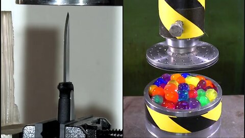 #hydraulic_piston_vs_knife_ASMR