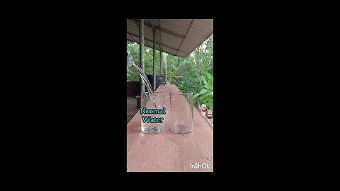 Simple science experiment of water