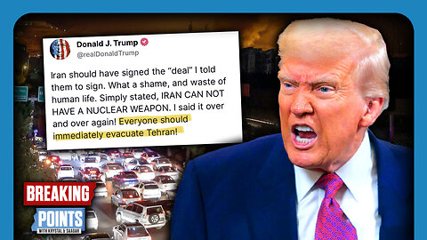 'EVACUATE TEHRAN': Trump RACES To War With Iran