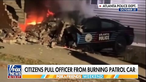 Good Samaritans Pull Atlanta Police Officer From Burning Car