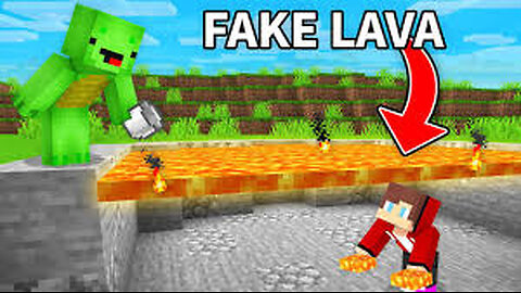 JJ pranks Mikey with fake lava