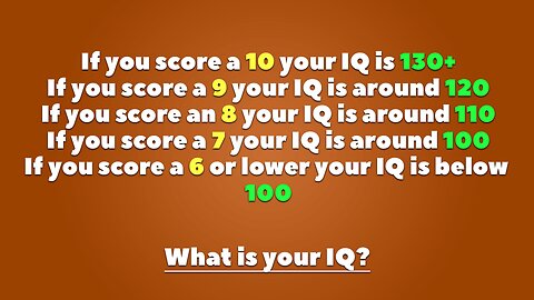 Intelligence Test