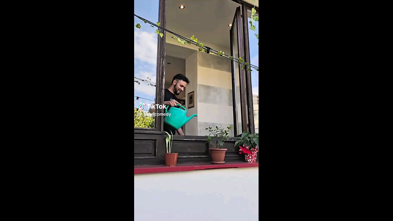 Pov.When your just Enjoying Watering Plants 🤣