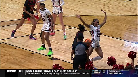 Fulwiley TRAVELS, NO CALL, then FLOP called for South Carolina in win vs Maryland | NCAA Tournament