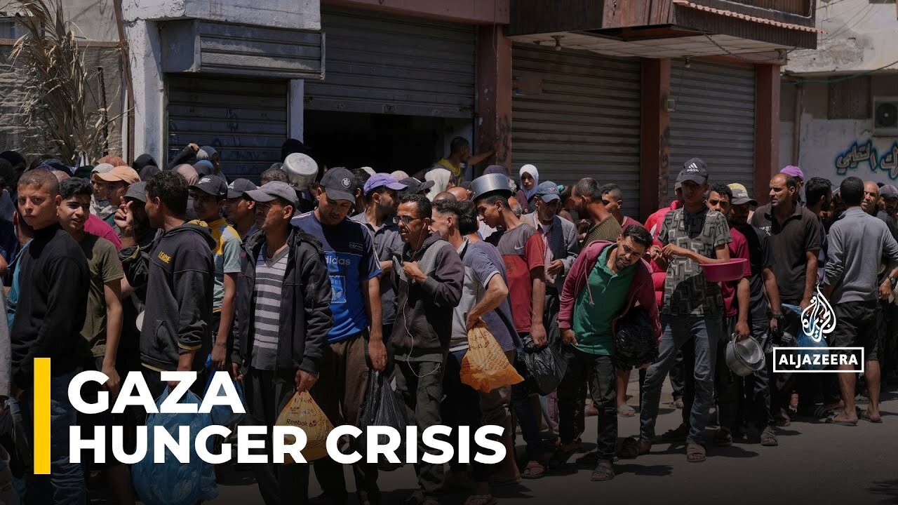 People _desperate for one bag of flour_