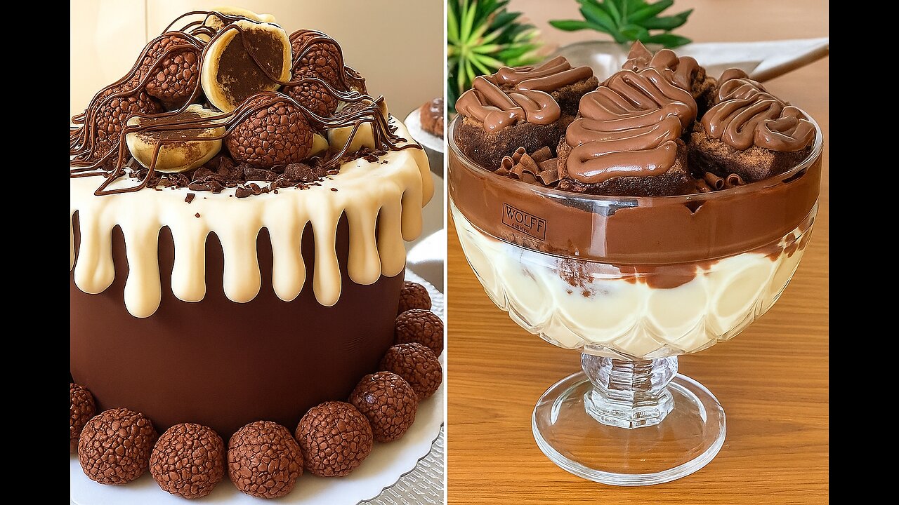 Making Easy Chocolate Dessert #Shorts🍫✨⏱️