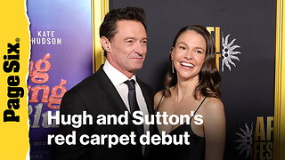 Hugh Jackman and Sutton Foster make red carpet debut at 'Song Sung Blue' premiere - see all of the stars