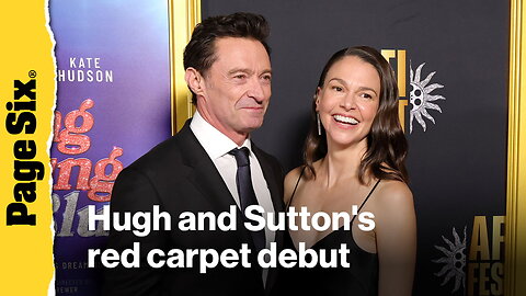 Hugh Jackman and Sutton Foster make red carpet debut at 'Song Sung Blue' premiere - see all of the stars