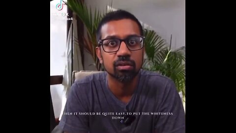 IT'S NOT ALRIGHT TO BE WHITE: An Indian migrant demands white people renounce their "whiteness"