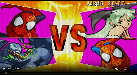 Spiderman + Venom vs Morrigan + Spiderman