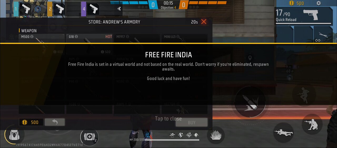 free fire gameplay 1vs 4 cs rank push