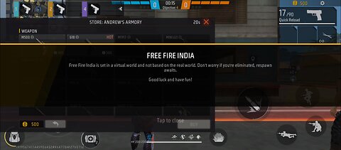 free fire gameplay 1vs 4 cs rank push