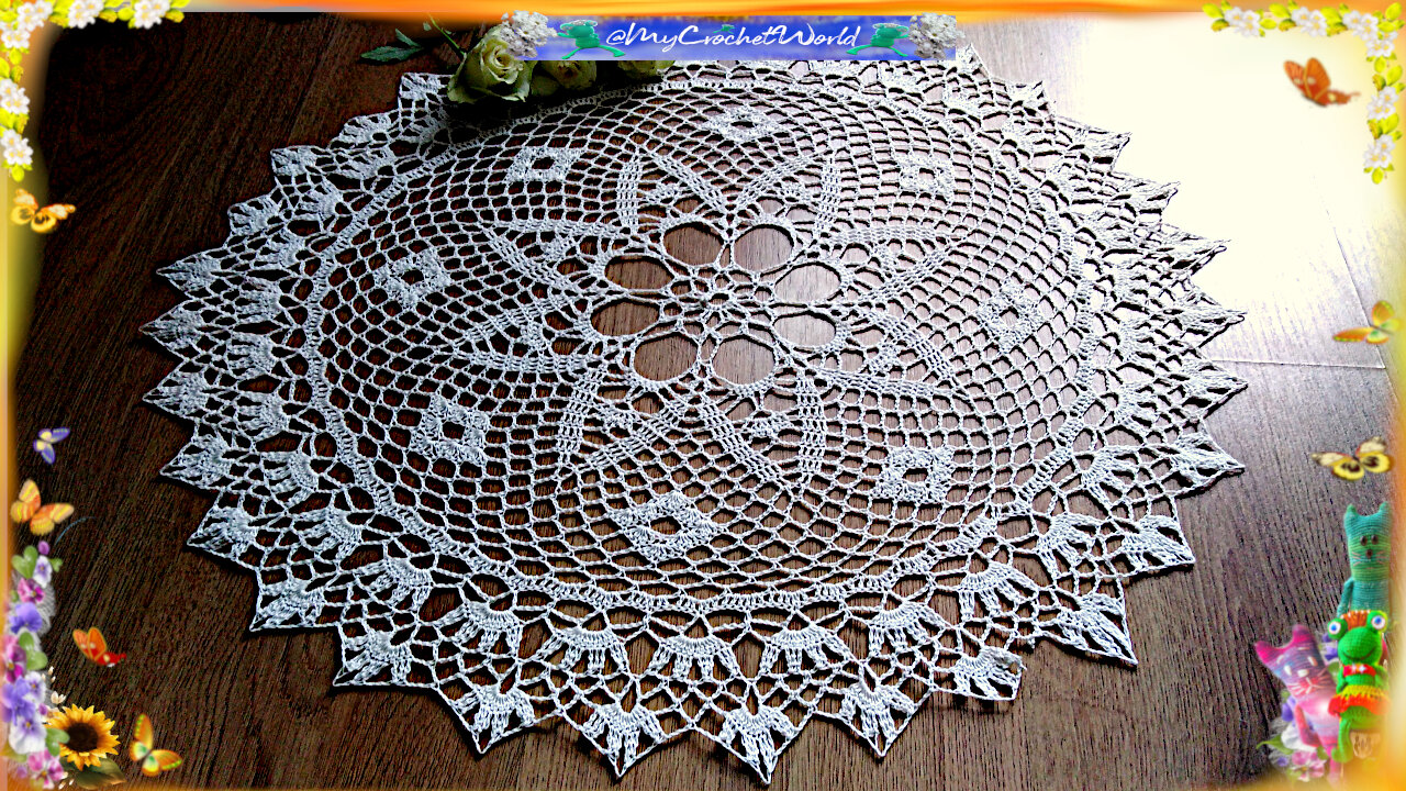 Serwetka-Mandala/Cz.2 #dolly #szydełkowanie #serwetka #tutorial @mycrochetworld
