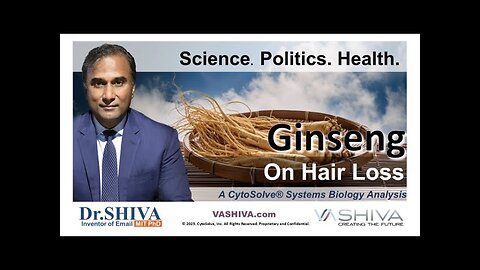 Dr.SHIVA™ LIVE: Ginseng on Hair Loss