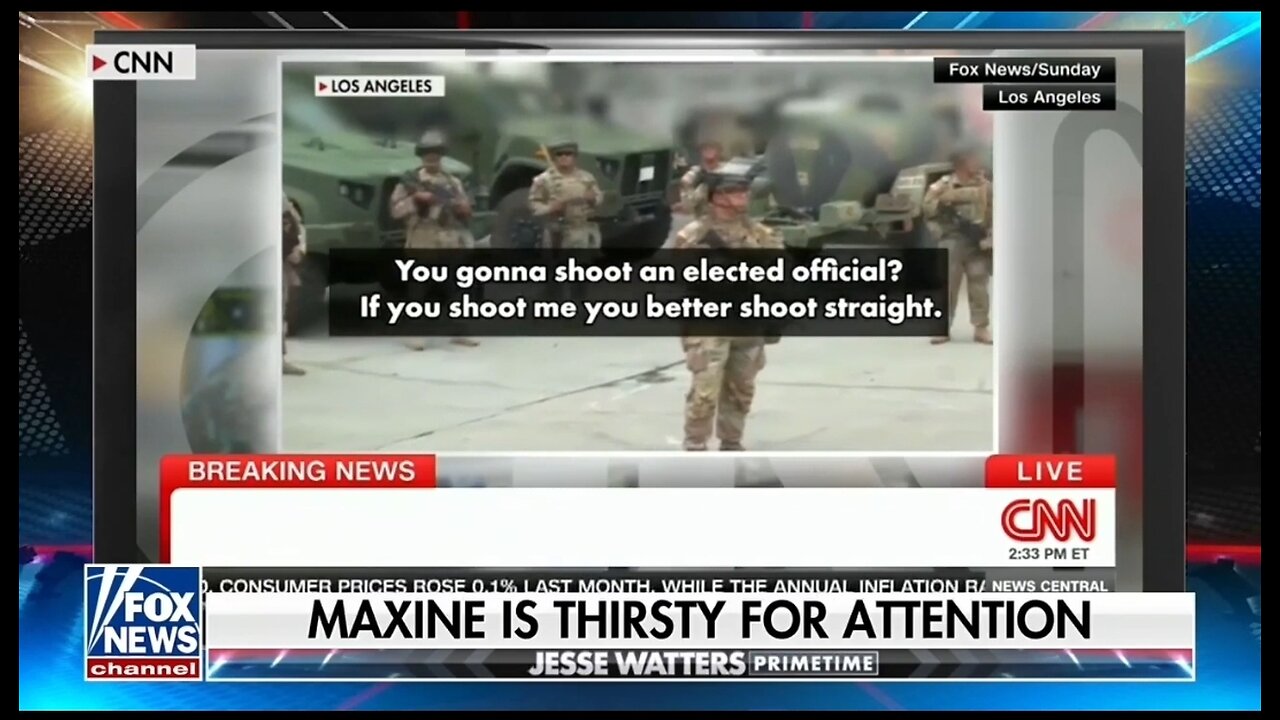 Rep Maxine Waters Admitted She Taunted National Guard For Attention: Watters