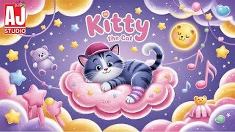 Kitty the Cat Goes Tip Tap | Cute Cat Dance Song for Kids😊